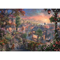 Schmidt Spiele (59490) - Thomas Kinkade: "Disney Lady and the Tramp" - 1000 pièces