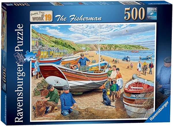 Ravensburger (16414) - Trevor Mitchell: "Happy Days at Work" - 500 pièces