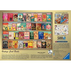 Ravensburger (16412) - Aimee Stewart: "Vintage Cook Books" - 500 pièces