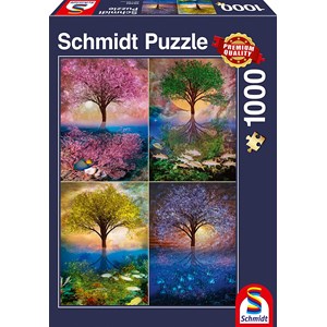 Schmidt Spiele (58392) - "Magic Tree on the Lake" - 1000 pièces