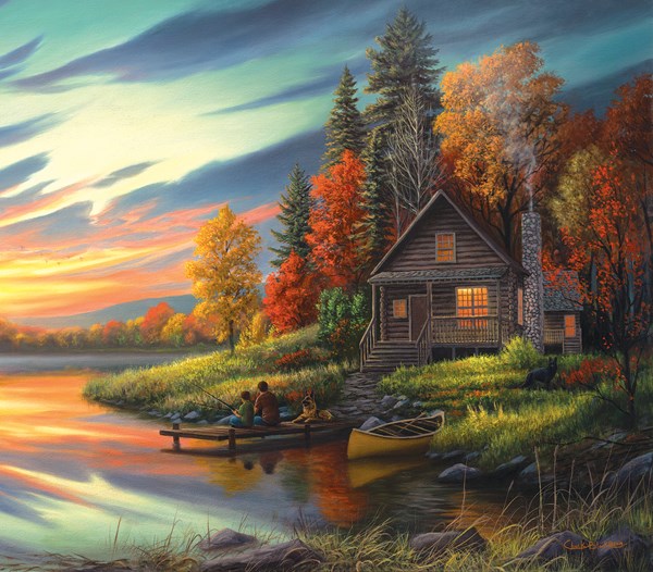 SunsOut (55154) - Chuck Black: "Lakeside Memories" - 550 pièces