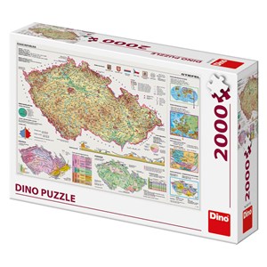 Dino (56117) - "Carte de la République Tchèque" - 2000 pièces