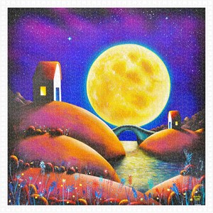Pintoo (h2132) - Darren Mundy: "Golden Moon River" - 1600 pièces