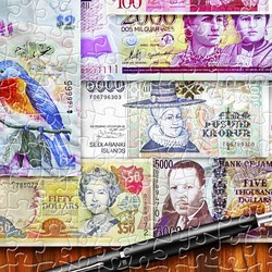 Pintoo (h2086) - Garry Walton: "Currency of the World" - 1200 pièces