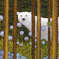 Pintoo (h2075) - "Polar Bears in the Forest" - 1000 pièces