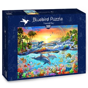 Bluebird Puzzle (70194) - Adrian Chesterman: "Tropical Bay" - 3000 pièces