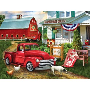 SunsOut (28868) - Tom Wood: "Stopping at the Farm" - 500 pièces