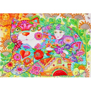 Bluebird Puzzle (70415) - Oxana Zaika: "Flowers" - 1000 pièces