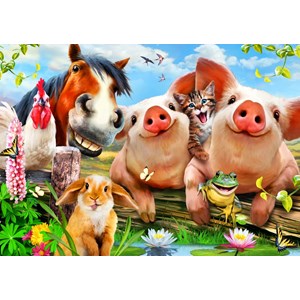 Bluebird Puzzle (70285) - Howard Robinson: "Petting Farm" - 500 pièces
