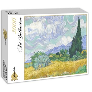 Grafika (00686) - Vincent van Gogh: "Champ de Blé avec Cyprès, 1899" - 2000 pièces