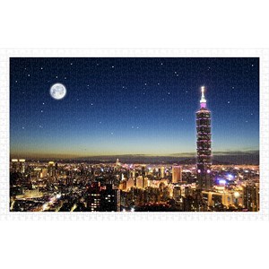 Pintoo (h1719) - "Taipei Skyline" - 1000 pièces