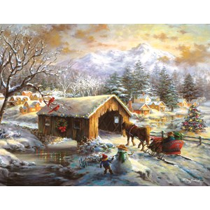SunsOut (19319) - Nicky Boehme: "Over the Covered Bridge" - 1000 pièces
