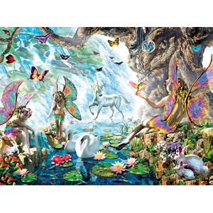 SunsOut (68020) - Adrian Chesterman: "Fairies at the Falls" - 1000 pièces
