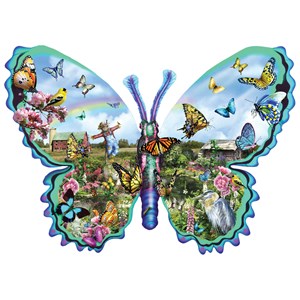 SunsOut (95056) - Lori Schory: "Butterfly Farm" - 1000 pièces