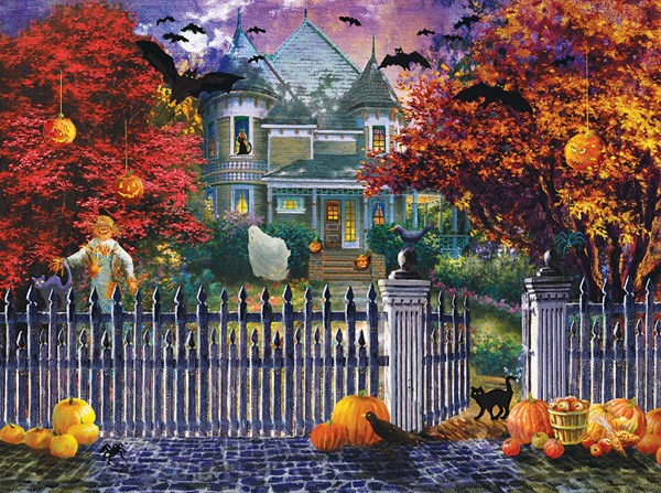 SunsOut (19227) - Nicky Boehme: "Halloween House" - 1000 pièces