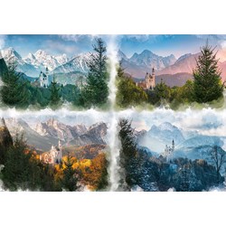Ravensburger (16137) - "Fairy Castle in 4 Seasons (Neuschwanstein)" - 18000 pièces