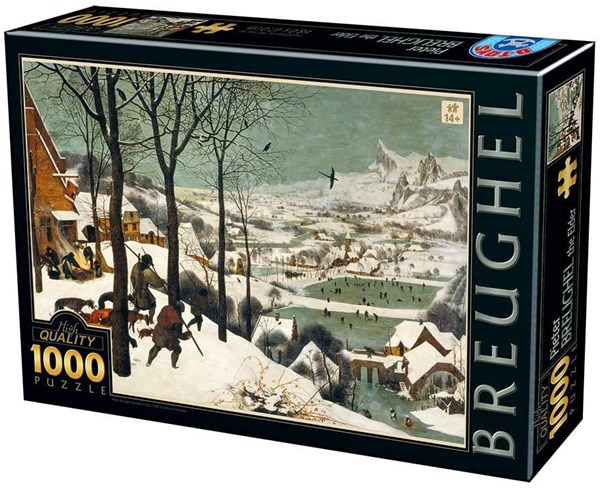 D-Toys (76878) - Pieter Brueghel the Elder: "Chasseurs dans la Neige" - 1000 pièces