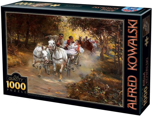 D-Toys (74324) - Alfred Wierusz-Kowalski: "Country Wedding" - 1000 pièces