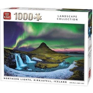 King International (55938) - "Northern Lights, Kirkjufell, Iceland" - 1000 pièces