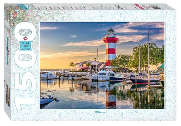 Step Puzzle (83063) - "Harbour Town Lighthouse, South Carolina" - 1500 pièces