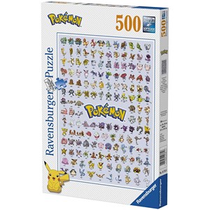 Ravensburger (14781) - "Pokémon, Pokédex First Generation" - 500 pièces