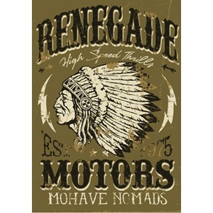Grafika (00647) - "Vintage Americana Motorcycle Design" - 1000 pièces