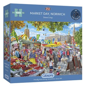Gibsons (G6297) - Steve Crisp: "Market Day Norwich" - 1000 pièces