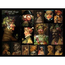 Grafika (00846) - Giuseppe Arcimboldo: "Arcimboldo Giuseppe, Collage" - 2000 pièces