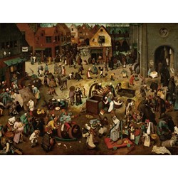 Grafika (00700) - Pieter Brueghel the Elder: "Le Combat de Carnaval et Carême, 1559" - 2000 pièces