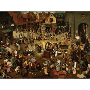 Grafika (00700) - Pieter Brueghel the Elder: "Le Combat de Carnaval et Carême, 1559" - 2000 pièces