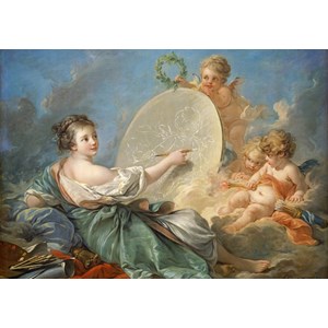 Grafika (01794) - François Boucher: "Allegory of Painting, 1765" - 1000 pièces