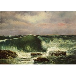 Grafika (01157) - Gustave Courbet: "La Vague, 1870" - 1000 pièces