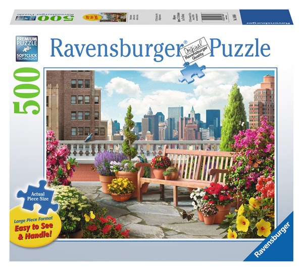 Ravensburger (14868) - Alan Giana: "Jardin sur le toit" - 500 pièces