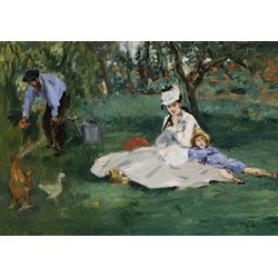 Grafika (01132) - Edouard Manet: "La Famille Monet dans leur Jardin à Argenteuil, 1874" - 1000 pièces