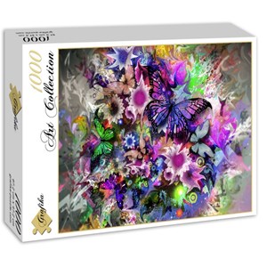 Grafika (01137) - "Fleurs et Papillons" - 1000 pièces