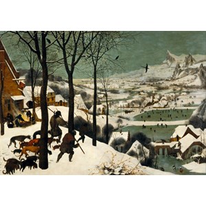 Grafika (00625) - Pieter Brueghel the Elder: "Chasseurs dans la neige" - 1000 pièces