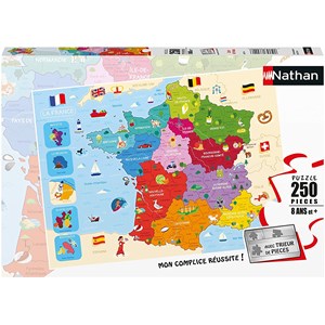 Nathan (86875) - "Carte de France" - 250 pièces