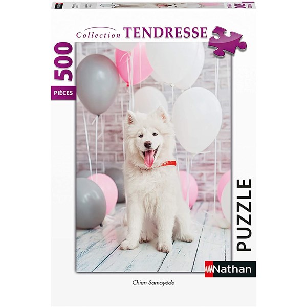 Nathan (87242) - "Chien Samoyède" - 500 pièces