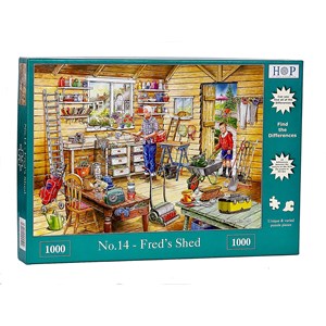 The House of Puzzles (4500) - "Find the Differences No.14, Fred's Shed" - 1000 pièces