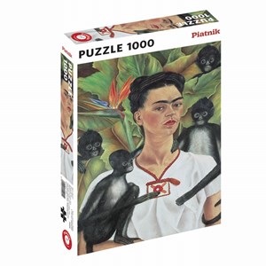 Piatnik (5509) - "Frida Kahlo, Autoportrait" - 1000 pièces