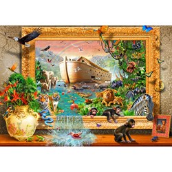 Bluebird Puzzle (70140) - Adrian Chesterman: "Noah's Ark Framed" - 1500 pièces