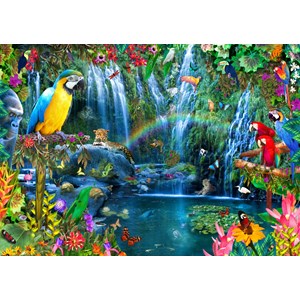 Bluebird Puzzle (70030) - Alixandra Mullins: "Parrot Tropics" - 3000 pièces