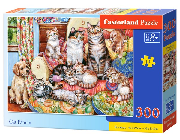 Castorland (B-030439) - "Cat Family" - 300 pièces