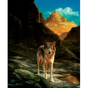 SunsOut (43031) - Julie Bell: "Lone Wolf" - 1000 pièces