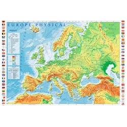 Trefl (10605) - "Europe Physical Map" - 1000 pièces