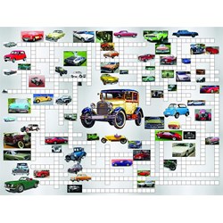 SunsOut (10166) - Irv Brechner: "Puzzle Combo, Classic Cars" - 500 pièces