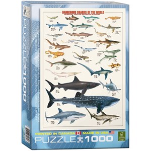 Eurographics (6000-0264) - "Requins dangereux" - 1000 pièces