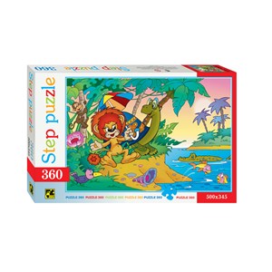 Step Puzzle (73006) - "Le Lion et la Tortue" - 360 pièces