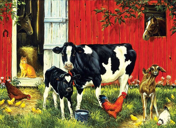 SunsOut (52624) - Linda Picken: "Old MacDonald's Farm" - 500 pièces