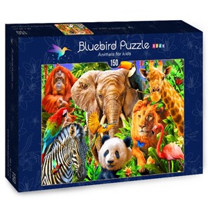 Bluebird Puzzle (70391) - Adrian Chesterman: "Animals for kids" - 150 pièces